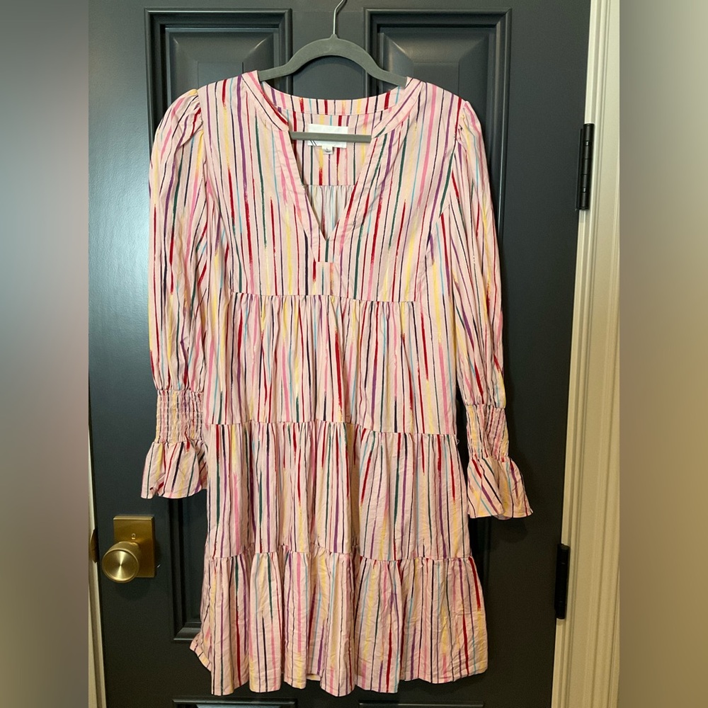 Pomander Place Tiered Multicolor Dress size L